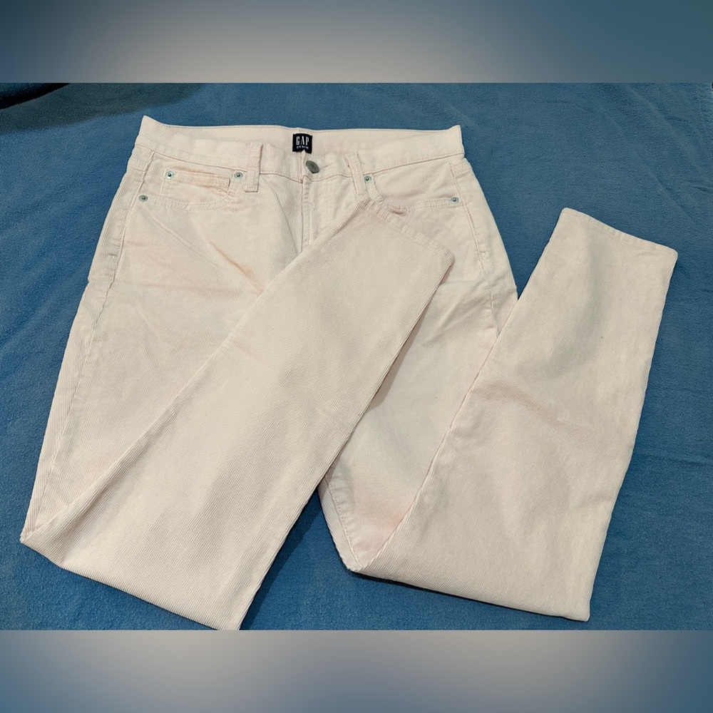 Gap Blush Pink True Skinny Corduroy Pants 10/30S